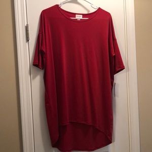 LulaRoe Small Irma in Solid Red NWT